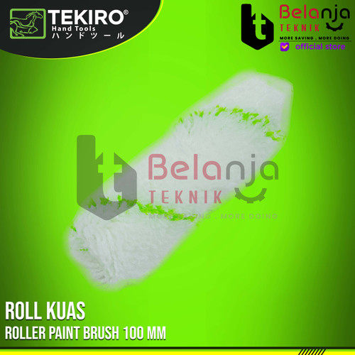 Tekiro Isi Reffil Kuas Roll Kapal 100mm Bulu Kuas Roll Isi Ulang Kuas