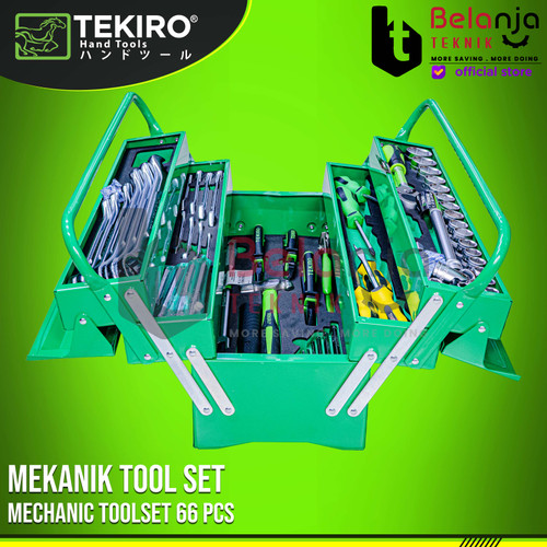 Tekiro Mekanik Tool Set 66 Pcs Mechanic Toolset Toolkit Alat Perkakas