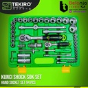 Tekiro Kunci Shock Sok Set 94 Pcs 6 PT 1/4"-1/2" Socket Set SC-SE0622