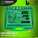 Tekiro Mata Shock Socket Set 12 PT 120 Pcs 1/4"-3/8"-1/2" Tool Kit Set