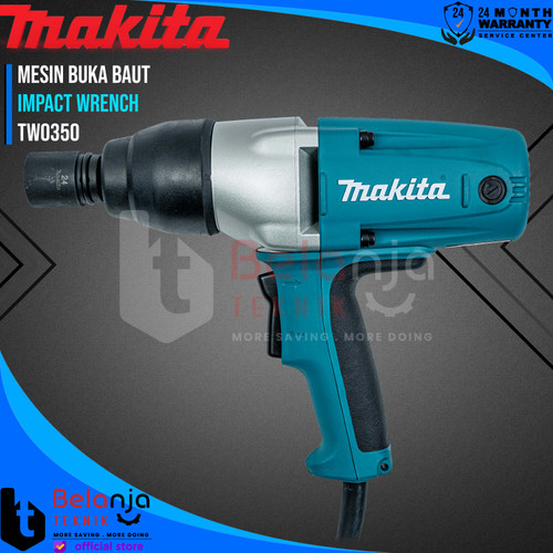 Makita Impact Wrench TW 0350 Mesin Buka Baut Mur 1/2" Inch TW0350 400W