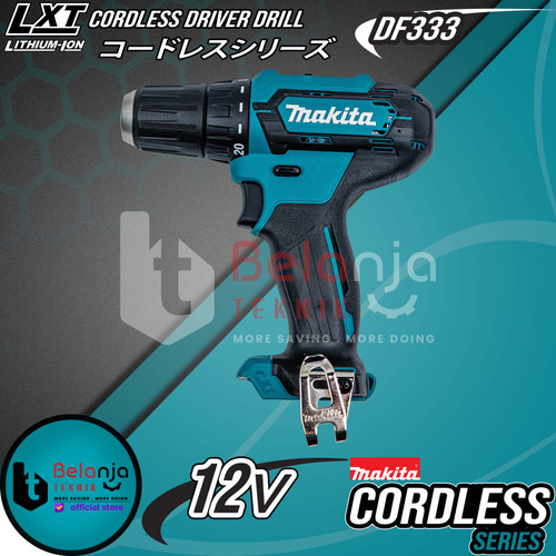 Makita Mesin Bor Obeng Baterai DF333 Driver Drill Cordless 12V DF 333