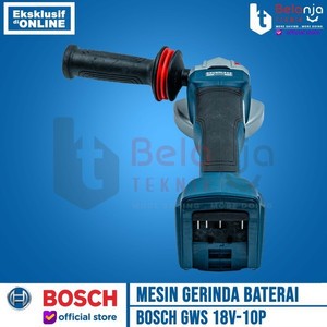 Bosch Mesin Gerinda Baterai GWS 18V-10P Set Charger Battery 4Ah 18V