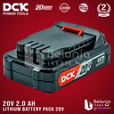 DCK Lithium Battery Pack 20V 2.0 AH Baterai Cordless 20V 2 AH