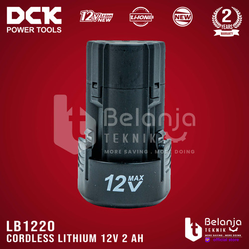 DCK Baterai Cordless Lithium 12V 2 AH Battery 12 Volt LB1220 LB 1220