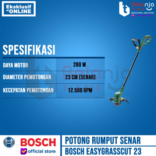 Bosch Mesin Potong Rumput Listrik Senar Cut 23 Trimmer Easygrass 280 W
