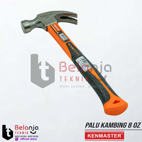 Kenmaster Palu Kambing Heavy Duty 8 Oz Claw Hammer 8oz Paku Beton