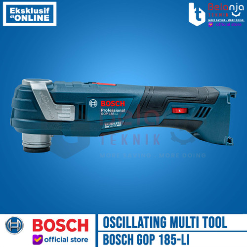 Bosch Oscillating Multi Tool Cordless GOP 185-Li Charger Baterai 4 AH