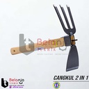 Cmart Cangkul Pacul Garpu Mini Serbaguna Garukan Kebun Taman Mini 2in1