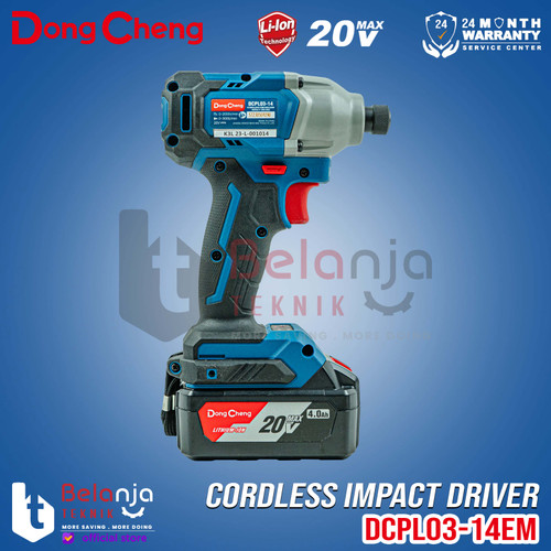 Dongcheng Impact Driver Baterai DCPL03-14EM Pembuka Baut Brushless 20V