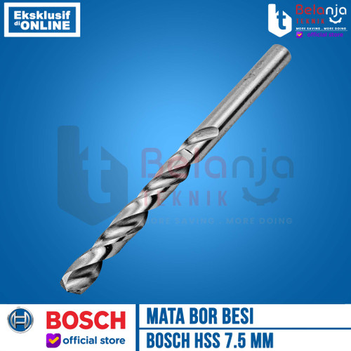 Bosch Mata Bor Besi 7.5mm HSS-G HSS G 7.5 mm Metal Drill Bits Bosch