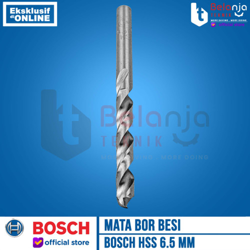 Bosch Mata Bor Besi 6.5mm HSS-G HSS G 6.5 mm Metal Drill Bits Bosch