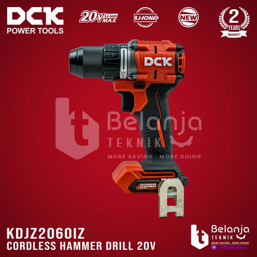 DCK Cordless Hammer Drill KDJZ2060iEM 20V Bor Impact Baterai Set 4 AH