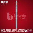 DCK Mata Bobok Lancip SDS Max 18 x 400mm Point Chisel Lancip 18X400 MM