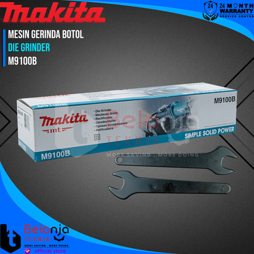 Makita Mesin Gerinda Botol M 9100 B Mini Die Grinder Tuner M9100B 6MM