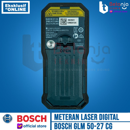 Bosch Meteran Laser Digital Rangefinder 50M GLM 50-27 + Baterai Pack