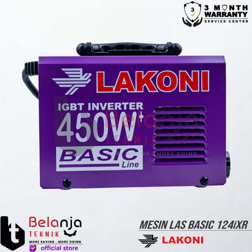 Lakoni Travo Las Basic 124IXR Mesin Las Trafo 120 A 450 Watt Welding