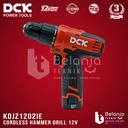 DCK Cordless Hammer Drill KDJZ1202iE 12V Bor Impact Baterai KDJZ 1202