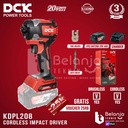 DCK Mesin Bor Obeng Baterai KDPL208 Z 20V Brushless Impact Driver Cordless Unit Only KDPL208Z KDPL 208