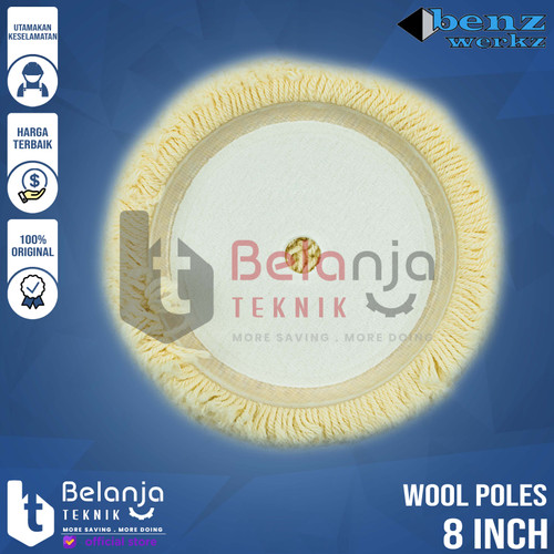 Benz Wool Poles Wax Compound Mobil Velcro 8 Inch Wol Polisher 8 Inch