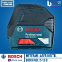 Bosch Meteran Laser Waterpass Digital GCL 2-15 G Green Laser Level 15M