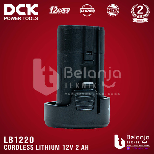 DCK Baterai Cordless Lithium 12V 2 AH Battery 12 Volt LB1220 LB 1220