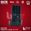 DCK Baterai Cordless Lithium 12V 2 AH Battery 12 Volt LB1220 LB 1220