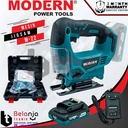 Modern Jigsaw Cordless M-22 20V Gergaji Kayu Triplek Baterai M22 Set