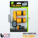 Tolsen Sambungan Selang Air Set 4 pcs 1/2 Inch Hose Connector SET 1/2"