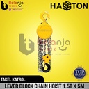 Hasston Takel Katrol 1.5 Ton x 5 Meter Lever Block Chain Hoist 5M 1.5T