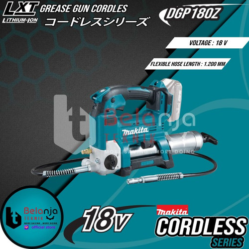 Makita Grease Gun Cordless DGP180Z Mesin Pompa Gemuk Baterai Set 18V