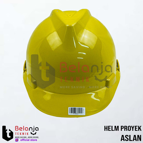 Aslan Helm Proyek Putar Kuning Safety Helmet Fasttrack Helm Kerja