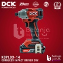 DCK Impact Driver Cordless KDPL03‐14 Mesin Bor Obeng Baterai 20V KDPL