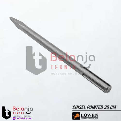 Lowen Mata Chisel Bor Bobok Beton Pahat Lancip SDS Max Pointed 35 CM