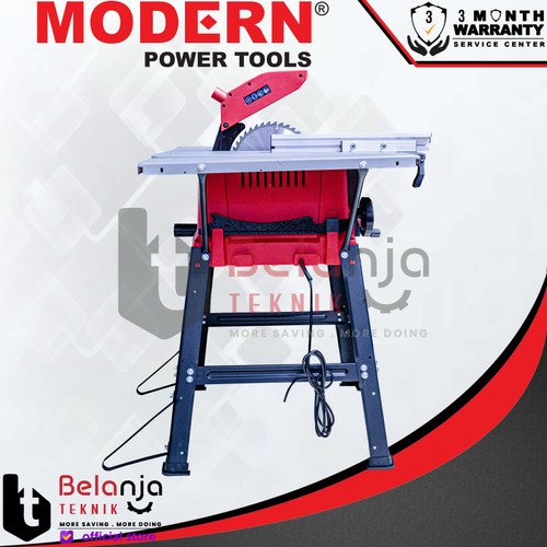 Modern Table Saw M-610 10 Inch Gergaji Potong Kayu Meja 1800 Watt 10"