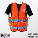 Asa Rompi Safety Jaring Polyester Rompi Proyek Kerja Vest Orange