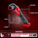 Milwaukee Angle Grinder M18 FSAGV100XB-0X Gerinda Baterai 4" 18V 5 AH