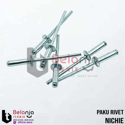 Nichie Blind Rivets 440 Paku Rivet Ukuran 3.2 X 11 MM Rivetti 1000 Pcs