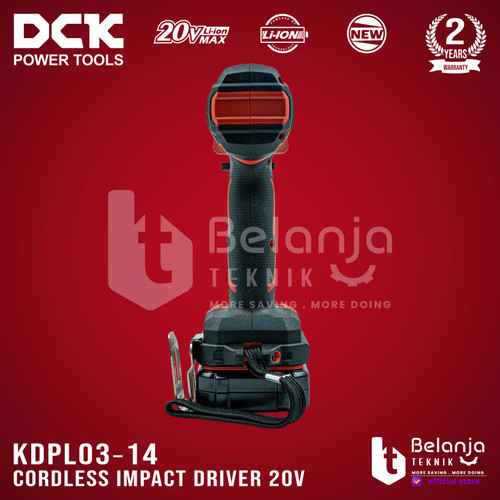 DCK Impact Driver Cordless KDPL03‐14 Mesin Bor Obeng Baterai 20V KDPL