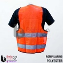 Asa Rompi Safety Jaring Polyester Rompi Proyek Kerja Vest Orange