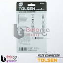 Tolsen Sambungan Selang Air Set 4 pcs 1/2 Inch Hose Connector SET 1/2"