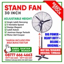 Kipas Angin / Stand Fan 30 Inch - Adjustable Height - Original Cooper