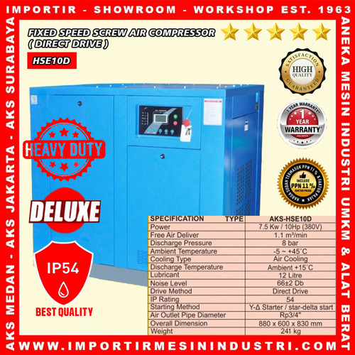 Screw Air Compressor Fixed Speed - ( Direct Drive )