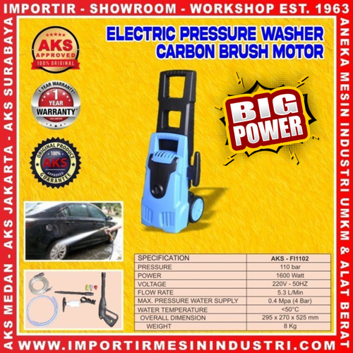 Steam Jet Cleaner / Alat Cuci Mobil Motor AC 1600 watt 110 Bar FI1102