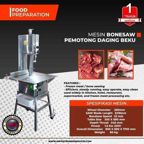 Mesin Pemotong Daging / Alat Pemotong Daging Bone Saw Machine CC260