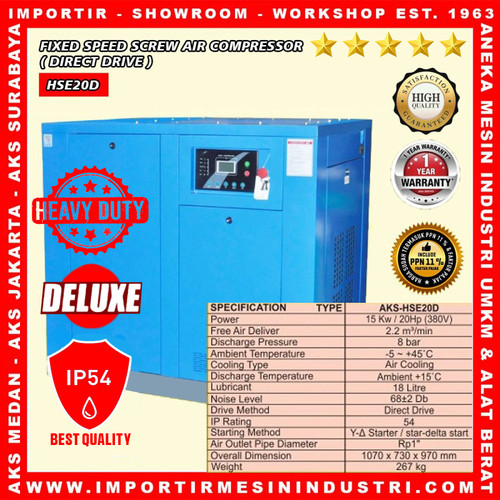 Screw Air Compressor Fixed Speed - ( Direct Drive )