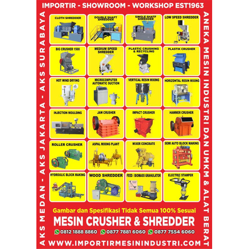 Alat Penghancur plastik Plastic Crusher 7 Hp AKS - PQ300