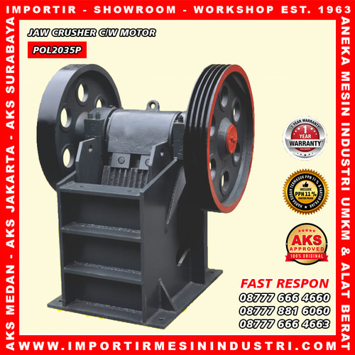 Jaw Crusher C/W Motor Type AKS - POL2035P