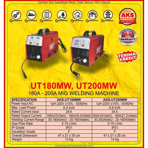 Travo / Trafo / Mesin Las / Las MIG 180 A | AKS - UT180MW