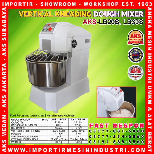 Mesin Pengaduk Adonan - Dough Mixer 30 Liter LB30S